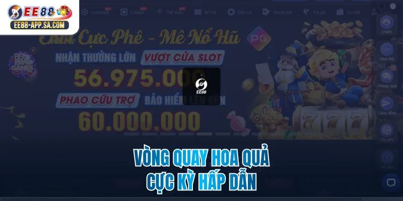Vòng quay hoa quả cực kỳ hấp dẫn